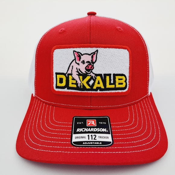 Dekalb Richardson 112 Trucker Cap Hat Mesh Snapback Textured Patch - Picture 1 of 4